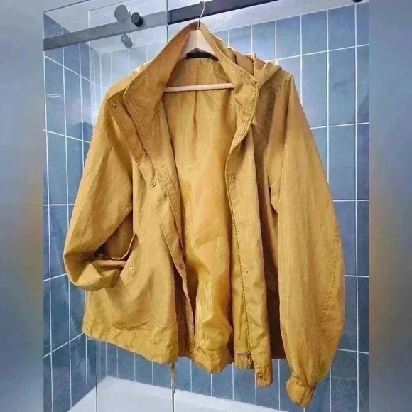 Catherine Malandrino Yellow Windbreaker Zip-Up Jacket - Picture 1 of 4